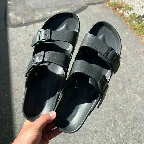 NEW Sandals Mens Black - Picture 1 of 2